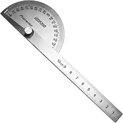 Transferidor De Grau tipo Meia Lua Ângulo 180° Graus