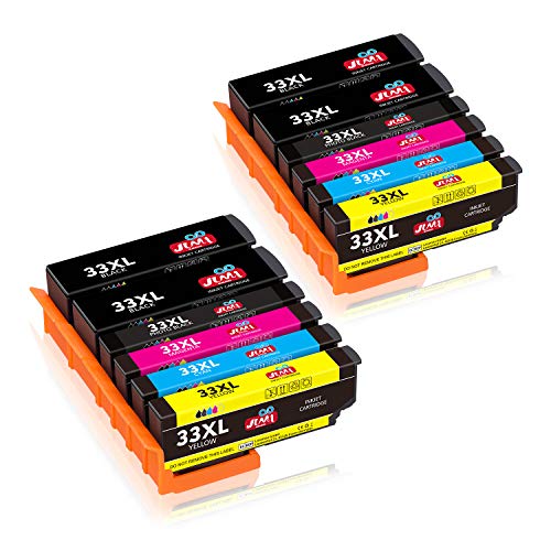 JIMIGO 33XL Cartuchos de Tinta Reemplazo Para Epson 33 Tinta Compatible con Epson Expression Premium XP-540 XP-530 XP-640 XP-900 XP-830 XP-635 XP-630 XP-645