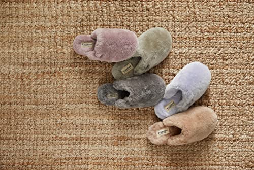 Fireside by Dearfoams Women's Shelly Beach All Over Shearling Easy on/Off Scuff Slipper2