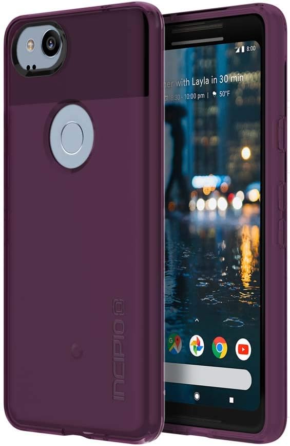 Incipio - NGP Pure Case for Google Pixel 2 - Clear/Plum