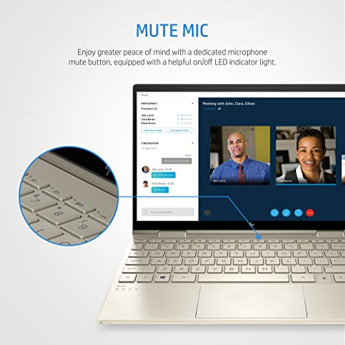 Image of HP Envy x360 Convertible Touchscreen 33.78 cm (13.3 inches) FHD Laptop (11th Gen Intel Core i7-1165G7 /16GB /512GB SSD /Windows 10 Home /Alexa Built-in /Pale Gold /1.32kg), 13-bd0063TU