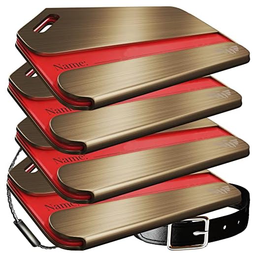 Best luggage tags for flying Gold Indestructible Luggage Tags