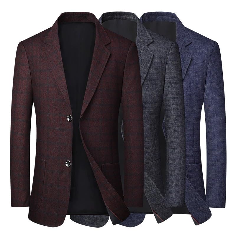 Men's Korean Style Slim Fit Business Casual Suit Jacket Spring Fall Sport Coat for Professionals2
