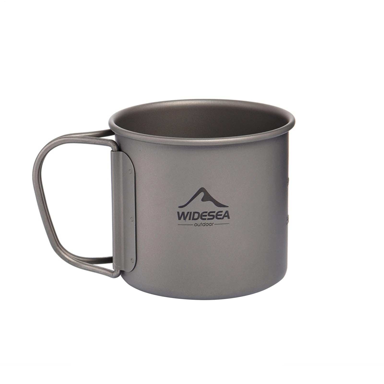 Tazza da campeggio, leggera, salvaspazio, in titanio, per picnic, viaggi, trekking, alpinismo, escursioni