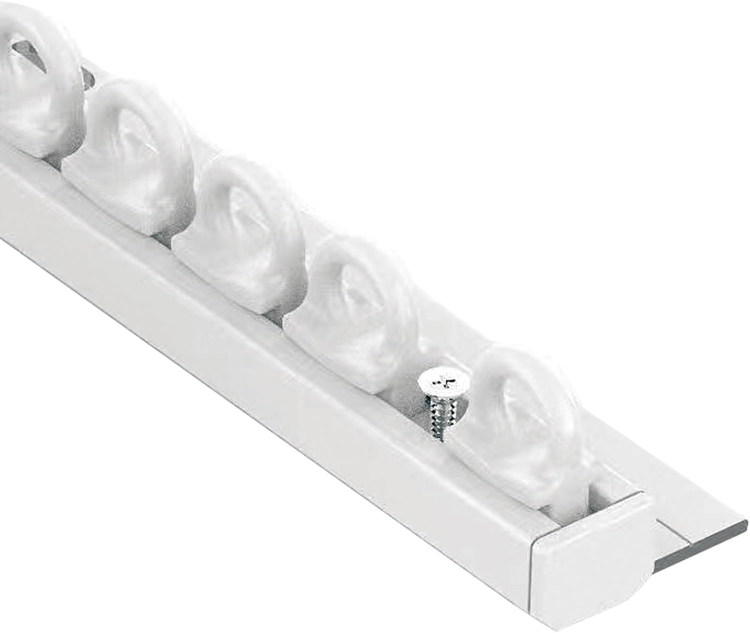 Ceiling Track for Curtains Ultra-Thin Curtain Rail Room Divider Curtain Rod Bay Window Curtain Rails for Wardrobe Kitchen(White,300cm(2 * 150cm))