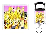Juego con la imagen de Dragon Ball 6. Hay muchas otras imágenes de dibujos animados animados, personajes famosos, costado, músicos, calciatori, equipos de fútbol y otro.