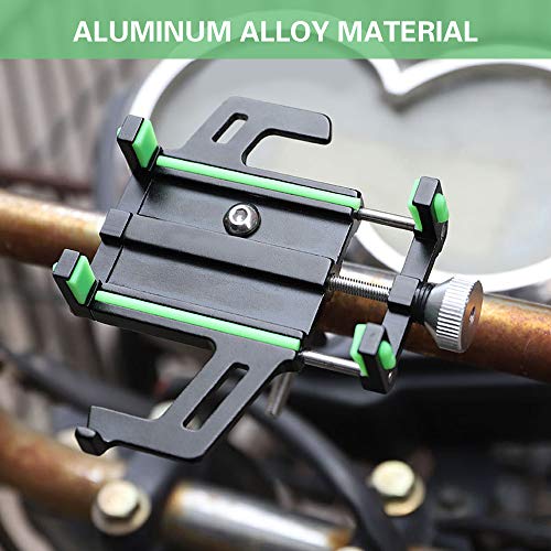 DECDEAL Suporte para telefone de bicicleta em liga de alumínio Suporte ajustável para telefone móvel