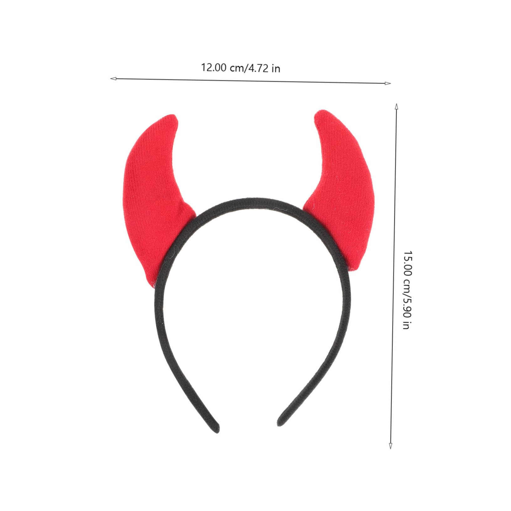 Homoyoyo 4 Pezzi Cerchietto con Diavolo per Halloween Accessorio Festivo per Costumi e per Feste Natale e Foto Divertenti