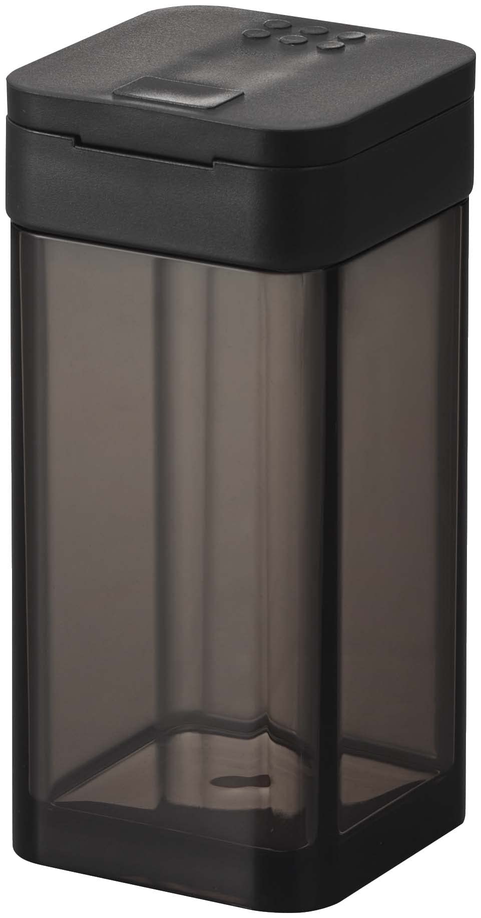 YAMAZAKI Home Spice Shaker Jar, Seasoning Container Bottle | Plastic, One Size, Black
