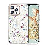 MILPROX Compatible with Magsafe for iPhone 14 Pro Max Flower Case (2022), Magnetic Cute Design for G