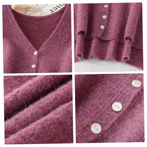 Chalecos de punto para mujer cuello en V cárdigans sin mangas chalecos de spandex 3