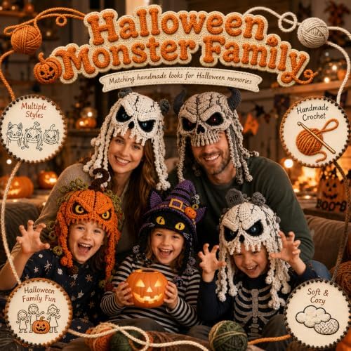Halloween Monster Hood DIY Crochet Kit (Style C) - 3