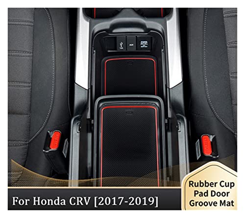Tapis de doublure de console centrale C-RV 2017-2019 finition rouge