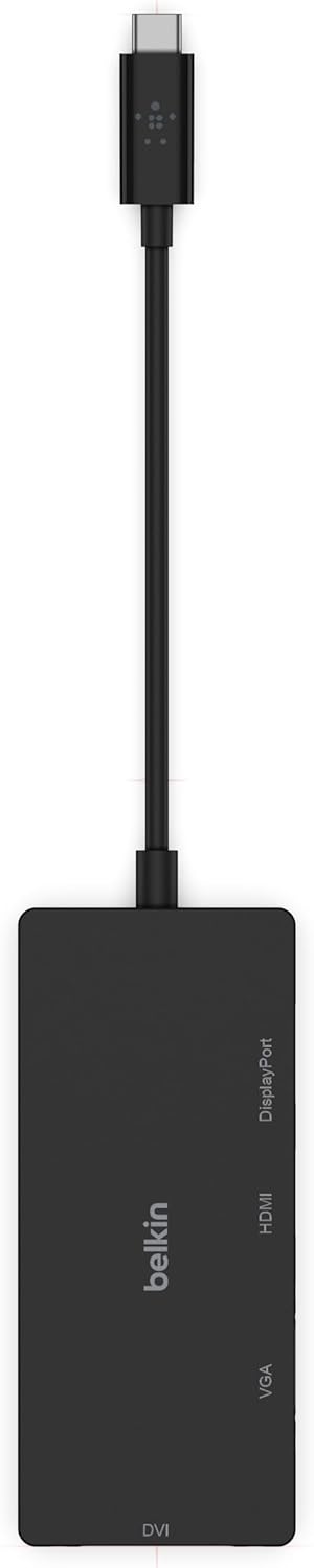 Belkin Adpt,Usbc-Hdmi,Vga,Dvi,Dsplypt,Blk