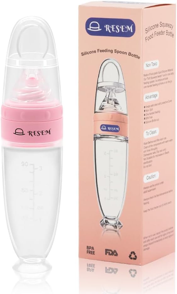 RESEM-Baby Feeding Bottle, Feeding Bottle, Baby Feeder, Baby Food Feeder, Feeder Bottle, Weaning Bottle, Baby Bottle, Food Feeder, Cerelac Fedding Bottle, Feeding spoon bottle