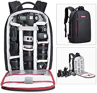 Beschoi DSLR Camera Backpack Waterproof Camera Bag for SLR/DSLR Camera, Lens and Accessories