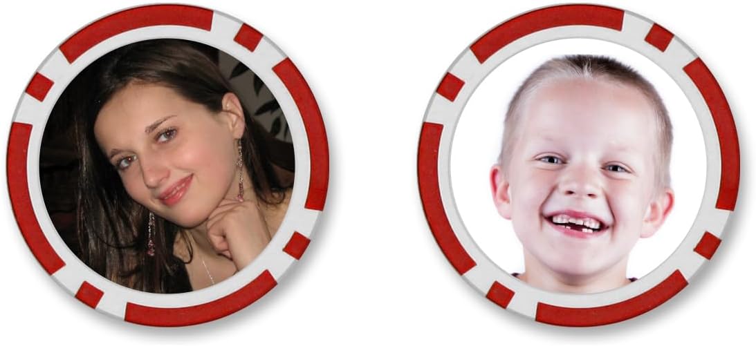 Personalized Memento Poker Chips - Photo Upload Front and Back Images - Official Size and Weight