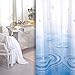 Produktbild TEXTIL DUSCHVORHANG WEISS BLAU TROPFEN 180x180 INKL. QUALITÄTSRINGE 180 x 180 cm! SHOWER CURTAIN BLUE!