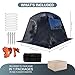 GOLDCAMP 3-4 Person Portable Steam Sauna Tent, Outdoor SPA Camping Detox Relaxation Quilted Box with Heat Retention Design, 86.6