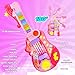 Kids Guitar Toy for 3 Year Old Girl Gift 2-in-1 Electric Guitars with Piano Mode for Toddlers Light Up Music Toys for 3 4 5 Year Old Girls Boys Gifts