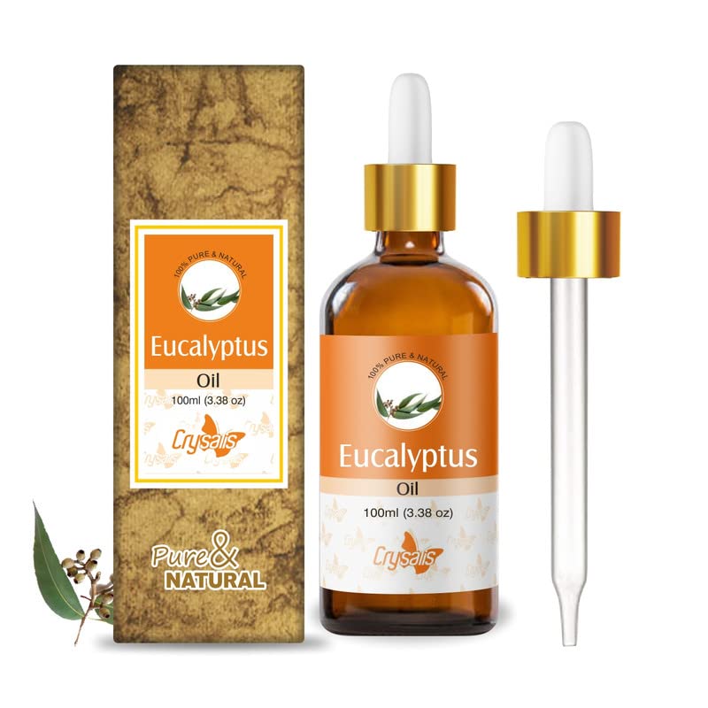 Image of Crysalis Eucalyptus Oil 100 ml (3.38 fl oz) - Fresh Camphoraceous Aromatic Oil for Soap Making, Haircare & DIY Blends