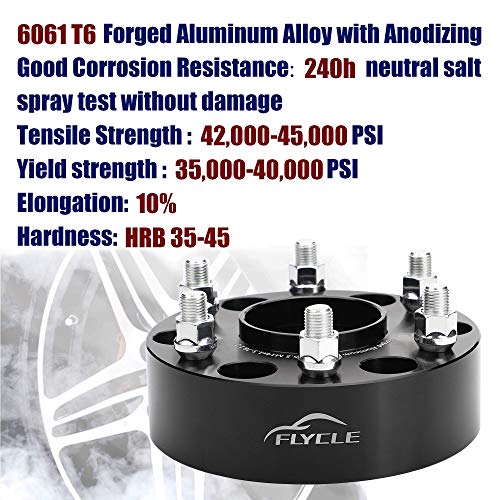 Flycle 6X5.5 Hubcentric Wheel Spacers For Chevy Silverado Gmc Sierra 1500, 2 Inch 6X139.7Mm Wheel Spacer For Tahoe Suburban Avalanche Yukon Escalade With 14X1.5 Studs & 78.1Mm Hub Bore #TOP4
