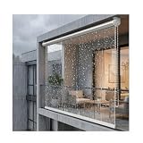Roller Bli - Persiane avvolgibili termiche in vinile PVC trasparente, resistente alle intemperie, per balcone, patio, gazebo, ufficio e hotel, facile da installare (larghezza 125 x altezza 230 cm)