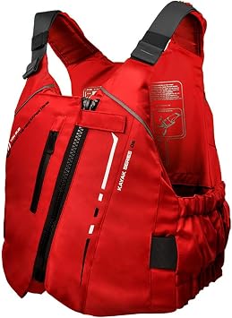 Mens Neoprene Wakesurf Vest, Swim Vest for Adults, Adjustable Multi Pocket Impact Vest, for Sailing, Water, Kayak, Swimming, Boating