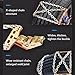 Snow Chains, Snow Tire Chains for Car SUV Pickup Trucks, Adjustable Universal Emergency Thickening Anti-skid Traction Chains,Tire Socks - Set of 6