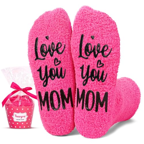 HAPPYPOP Mothers Day Socks for Mom - Best Gifts for Elderly Mom, Gifts for Mom from Son Daughters, Mother Mama Socks