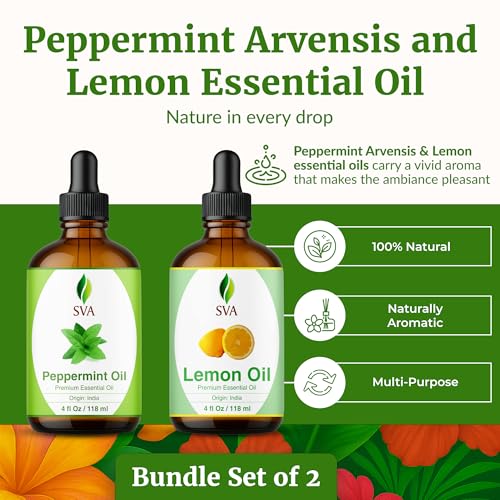 Pack Aceites Esenciales Menta y Limón 4 oz SVA ORGANICS miniatura 2