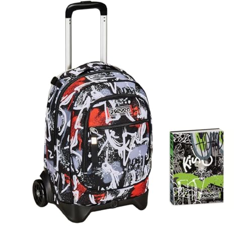 Seven Trolley New Tech, 2 Ruote, Spray Me, Nero, 3