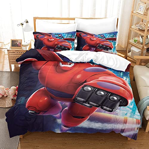 ERYUE Baymax Cartoon Edredón Nórdico De Microfibra – Relleno ， nórdico 4 Estaciones – Ultra...
