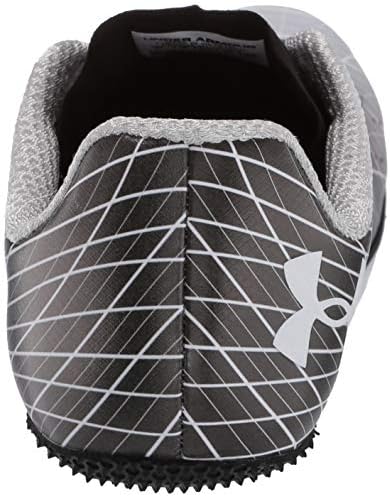 Under Armour Unisex-Adult Kick Sprint 3 Running Shoe, Black (001)/White, 6.5 | Image 2