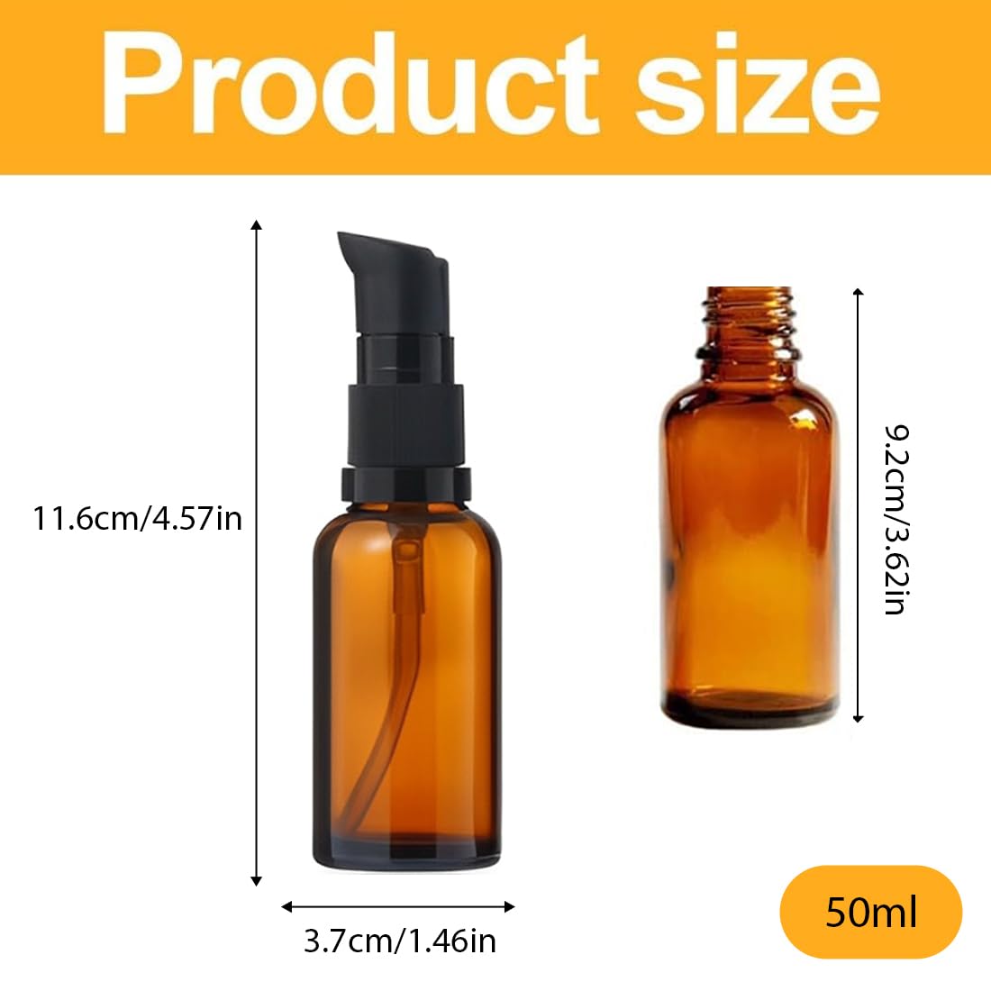 6 pezzi 30 ml flaconi vuoti in vetro marrone, ricaricabili, protezione UV, flaconi da viaggio, flaconi per lozione in vetro ambrato, dispenser per lozione, per cosmetici, aromaterapia, oli essenziali