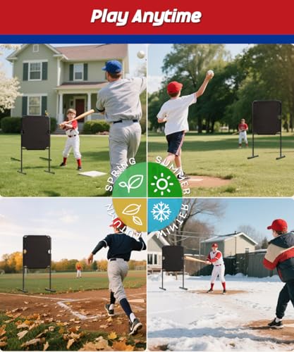 Image of Garbuildman Baseball Strike Zone Target for Plastic Balls, Portable Metal Frame Pitching & Hitting Training Tool for Outdoor