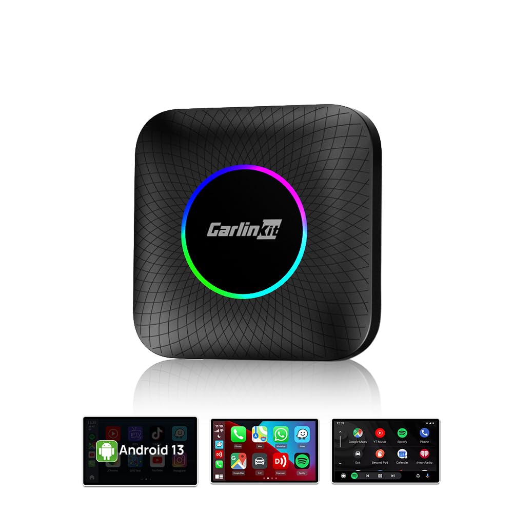 未開封 CarlinKit Aibox 6225カーリンキット CarlinKit 2023 Yükseltilmiş Android 13 AIBOX LED Kablosuz CarPlay