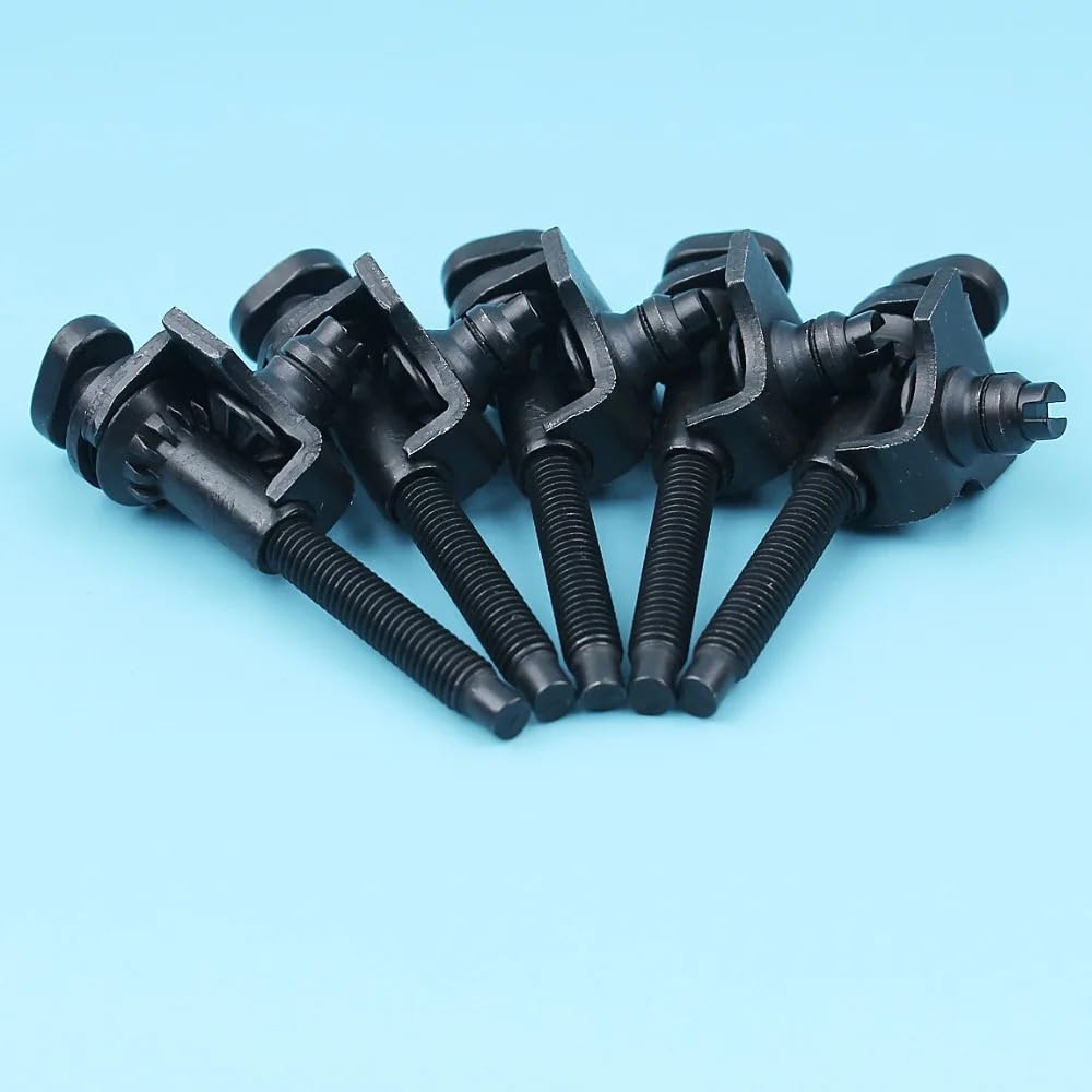 5 Tornillos tensores de Ajuste de Cadena Adecuado para Motosierra EPA 359, 340, 345, 346, 350, 351, 353, 357 y 346XP (n.° 537-07-12-01/503-88-54-01) [Piezas de Repuesto]