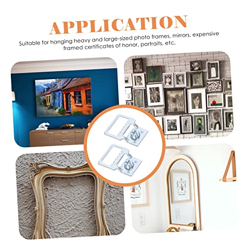 Image of 50pcs Picture Hangers Heavy Duty Hooks for Frames and Art Photo Hanging Hardware for Easy Wall Mounting for Home and Classroom Decor