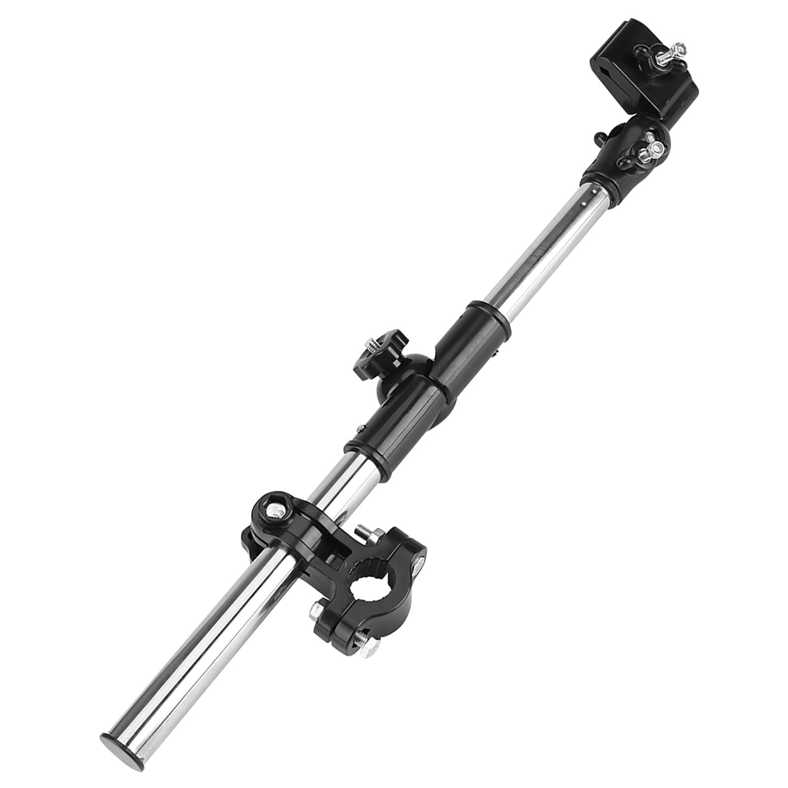 Fabater Soporte para Paraguas, Soporte de Soporte de Montaje Elástico para Paraguas de Bicicleta Ajustable de 360 ​​°, Abrazadera de Paraguas para Bicicleta, Manillar de 0,79-0,98