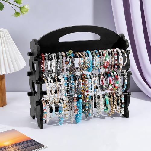Support en bois pour scrunchies et bracelets pour sublimer votre coiffeuse