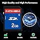 INDMEM SD Card 2GB 2 Packs Class 4 MLC Secure Digital Flash Memory Card Camera Card