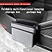 AOWIS Car Trash Can, Foldable Multifunctional Hanging Storage Box Trash Can with a Roll of Garbage Bag, Multi Pocket Design Suitable for Car, Home, and Office Car Trash Cans (black)