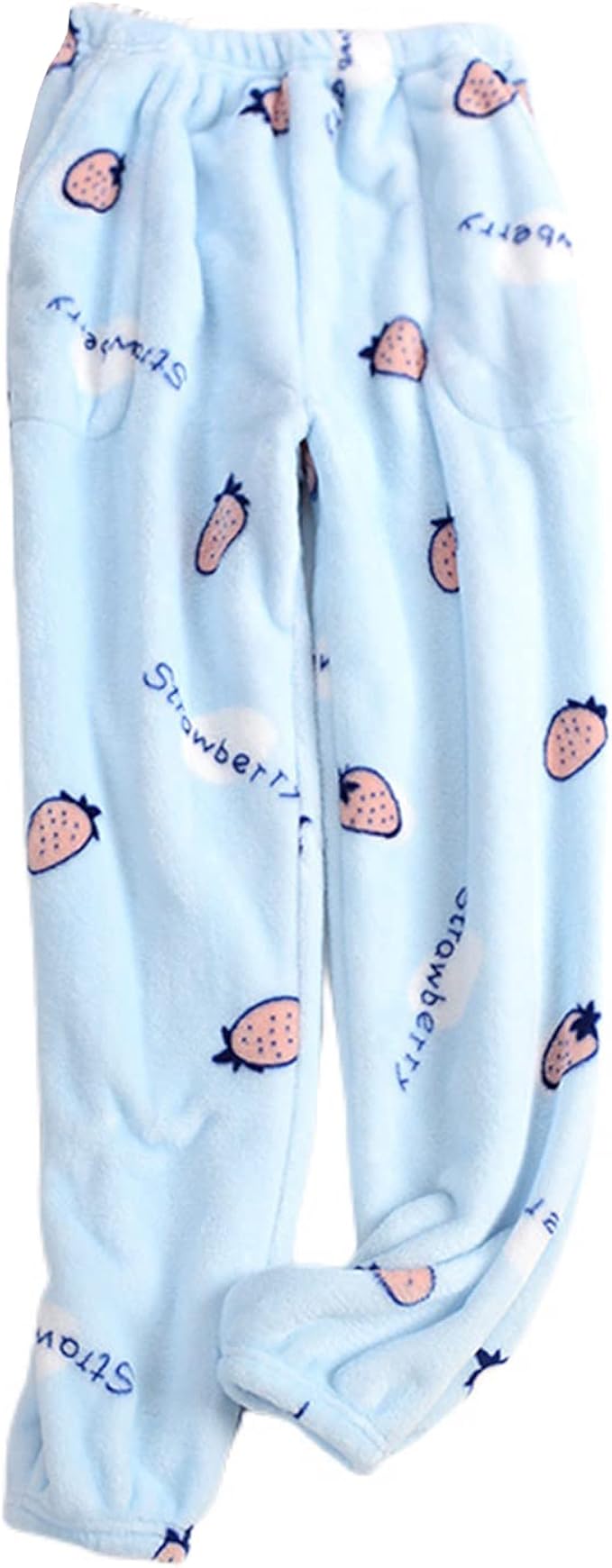 Homgro Women's Flannel Fuzzy Pajama Bottoms Plush Fluffy Fleece Pj