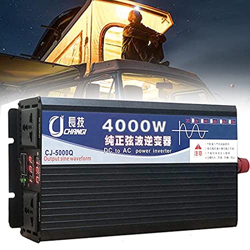 Convertisseur CC CA onduleur pure onde sinusoïdale 12V 24V 48V 60V 220V 4000W