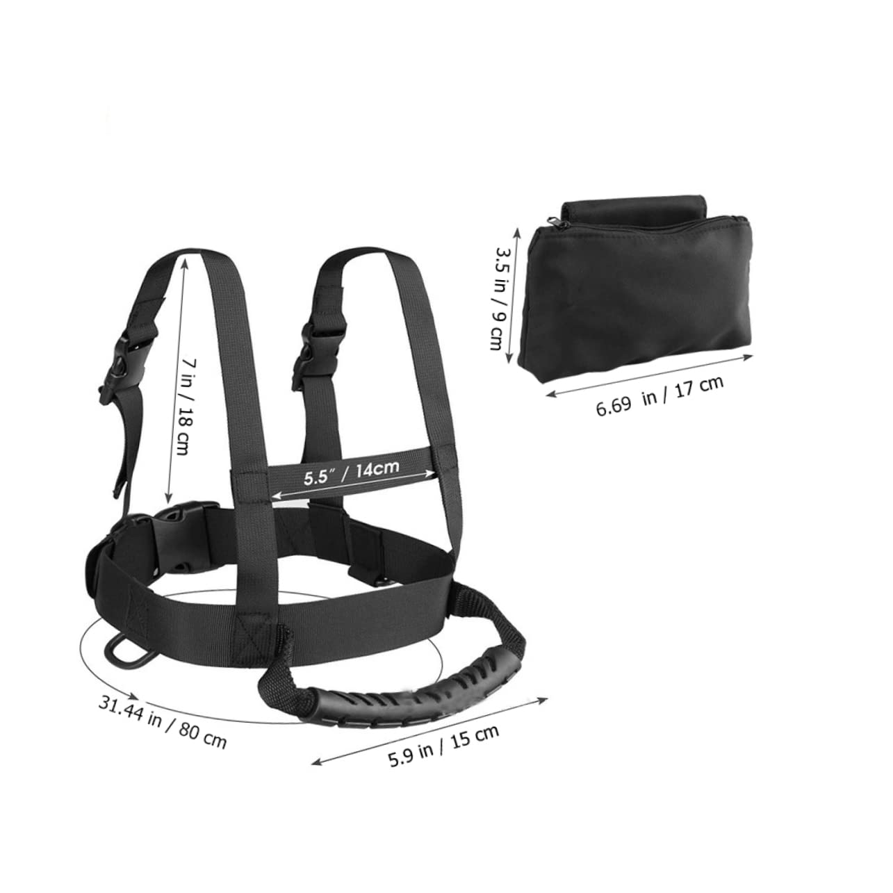 HANABASS Skiing Learning Belt Sturdy Children's Ski Harness Skating Protective Belt for Boys and Girls Outdoor Training Strap