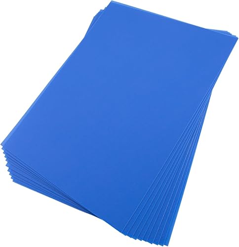 Miniatura 4 de 10 hojas de plástico rígido opaco negro tamaño A4, hoja de PVC de 0.020 in de grosor 11.693 in x 8.268 in para oficina DIY corte