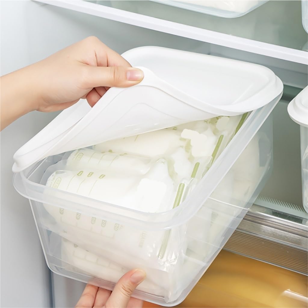 Contenitori Ermetici per Alimenti La scatola for la conservazione dei prodotti lattiero-caseari può essere refrigerata e congelata. Scatola sigillata in plastica quadrata per Frigorifero Frutta Verdur