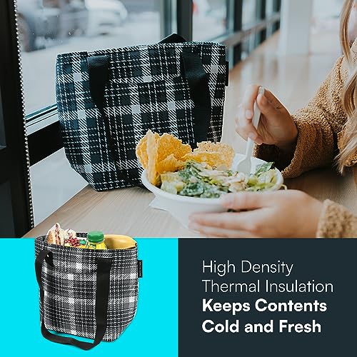 Arctic Zone 10001317 Metropolis Insulated Lunch Tote Bag For Women - Lunch Box Cooler Tote Bag - Glen Plaid thumb #5