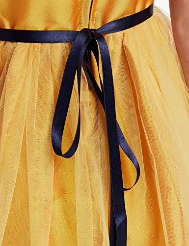Image of A.T.U.N. (All Things UBER Nice) Girl's Skater Knee Length Embroidered Sleeveless Stylish Party Dress